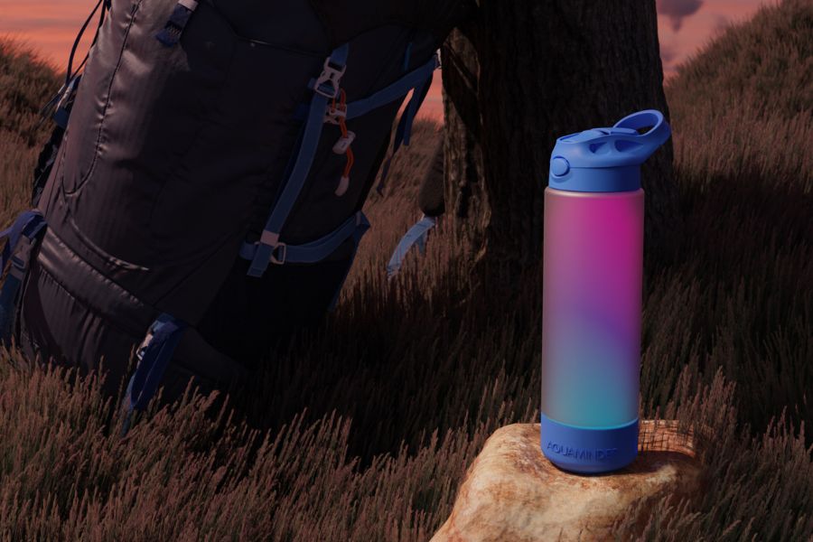 Water bottle that reminds you 2024 to drink